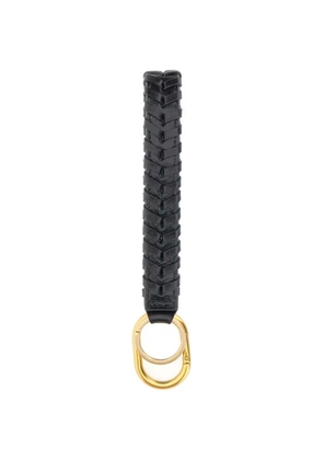 GIANNI CHIARINI braided-leather keyring - Black