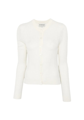BOMPARD ribbed cardigan - Neutrals
