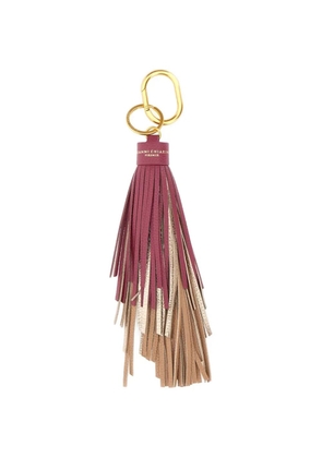 GIANNI CHIARINI tassel leather keyring - Purple