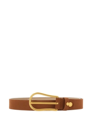 GIANNI CHIARINI logo buckle belt - Brown