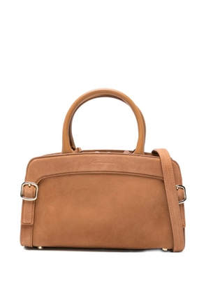 Santoni Didi buckle-detail tote bag - Brown