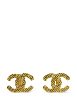 CHANEL Pre-Owned 1990-2000 CC clip-on earrings - Gold