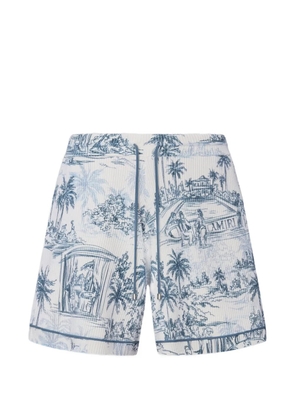 AMIRI palms-print shorts - White