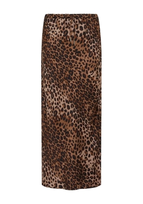 Marella Albany animal-print midi skirt - Brown