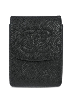CHANEL Pre-Owned 2006 textured cigarette case - Black