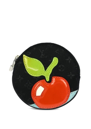 Louis Vuitton Pre-Owned 2002 appliqué zip wallet - Black