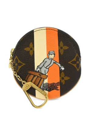 Louis Vuitton Pre-Owned 2006 striped coin wallet - Brown
