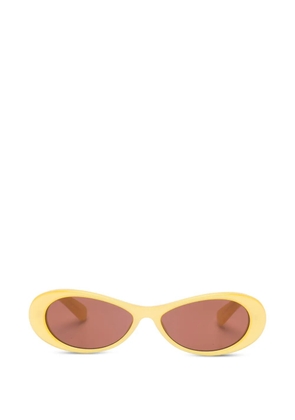 Jacquemus Nuvola oval-frame sunglasses - Yellow