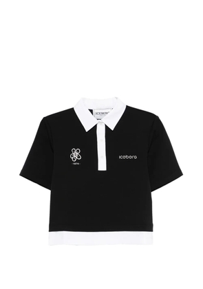 Iceberg flower polo top - Black