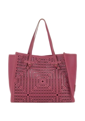 GIANNI CHIARINI Marcella perforated leather tote bag - Pink