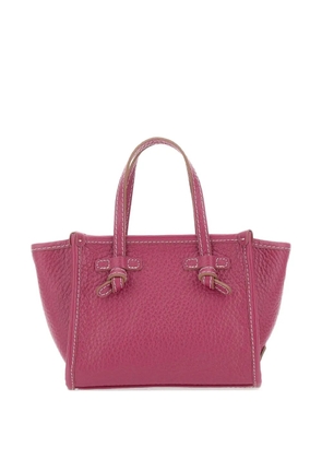 MARCELLA CLUB grained zip leather tote bag - Pink