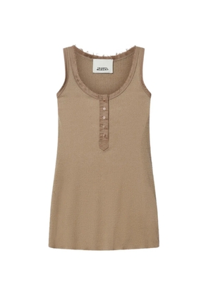 ISABEL MARANT Helma button-fastening tank top - Neutrals