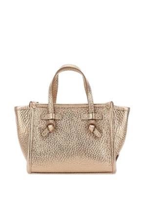 MARCELLA CLUB grained top handle tote bag - Gold