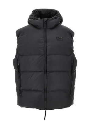 Ea7 Emporio Armani hooded gilet - Black
