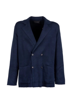 Tagliatore double-breasted pocket blazer - Blue