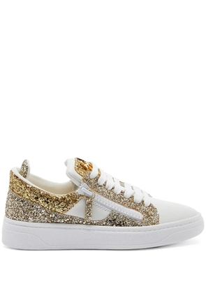 Giuseppe Zanotti Gz94 glitter low-top sneakers - Gold
