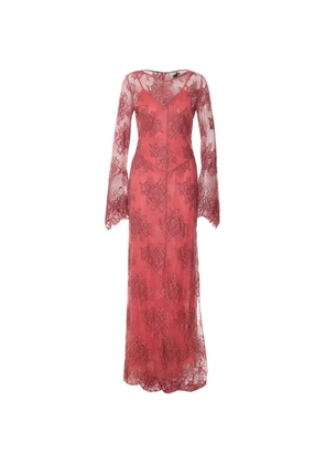 Aniye By lace long-sleeve maxi dress - Pink