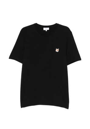 Maison Kitsuné fox head-patch T-shirt - Black