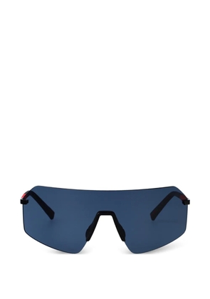 Prada Linea Rossa logo-detail sunglasses - Black