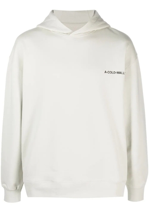 A-COLD-WALL* Essentials logo-print cotton hoodie - Neutrals