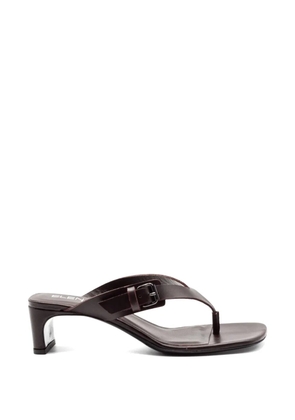 Elena Iachi buckle-detail heeled sandals - Brown