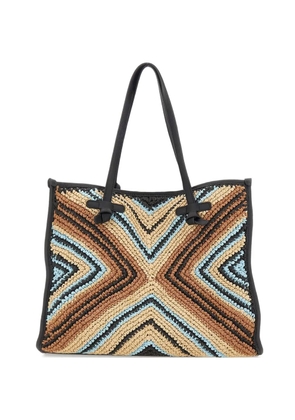 GIANNI CHIARINI Marcella geometric tote bag - Brown