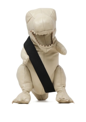 Maison MIHARA YASUHIRO dinosaur-shaped leather messenger bag - Neutrals
