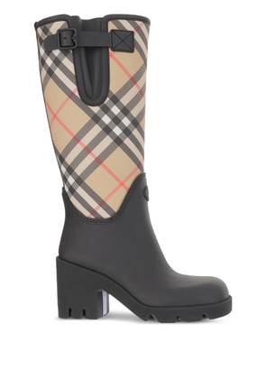 Burberry 60mm check-pattern boots - Black