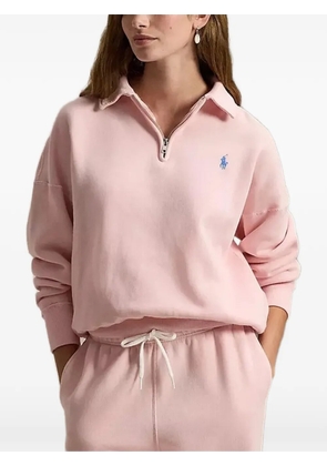 Polo Ralph Lauren quarter-zip polo-collar sweatshirt - Pink