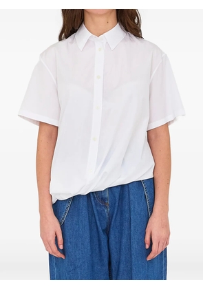 LOEWE asymmetrical-hem shirt - White