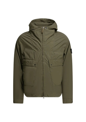 Stone Island hooded front-pocket coat - Green