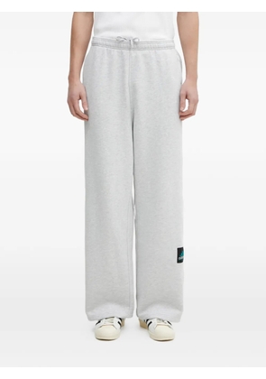 adidas drawstring logo patch trousers - Grey