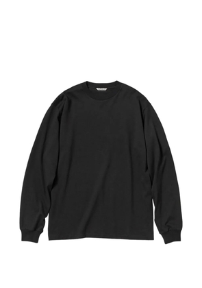 Auralee long-sleeve T-shirt - Black