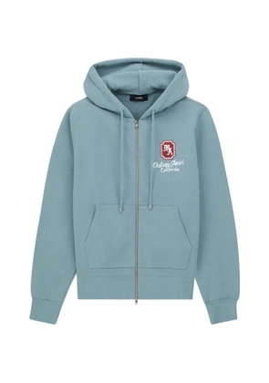 AMIRI logo zip-up hoodie - Blue