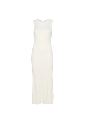BOMPARD ribbed midi dress - Neutrals