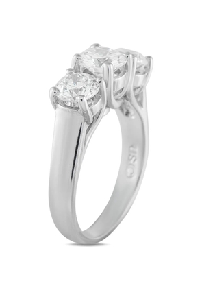 LB Exclusive diamond three-stone ring - Silver