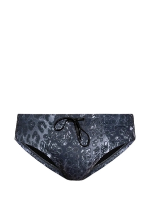 Diesel printed swim trunks - Grey