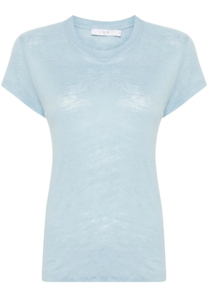 IRO Third short-sleeve linen T-shirt - Blue