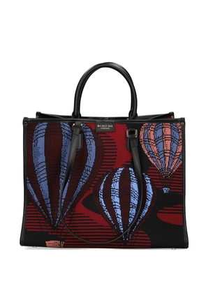 MY BEST BAG balloon-print tote bag - Red