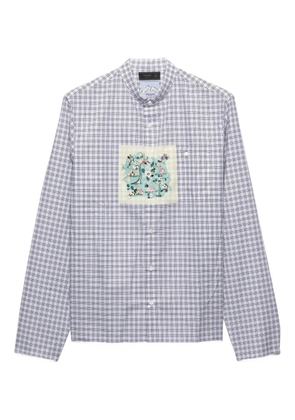 Prada check-pattern pocket shirt - White