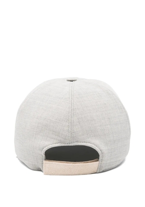 Eleventy contrast trim hat - Grey