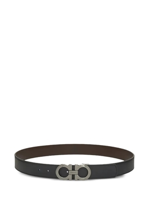 Ferragamo Gancini adjustable buckle belt - Black