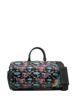 Sprayground dragon print luggage bag - Black