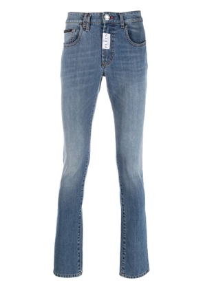 Philipp Plein logo-patch skinny jeans - Blue