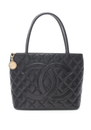 CHANEL Pre-Owned 2002-2003 Caviar Medallion tote bag - Black