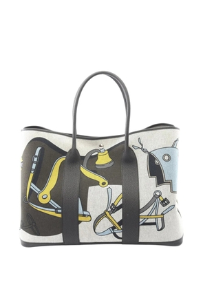 Hermès Pre-Owned 2024 Toile and Negonda Garden Party 49 tote bag - Grey