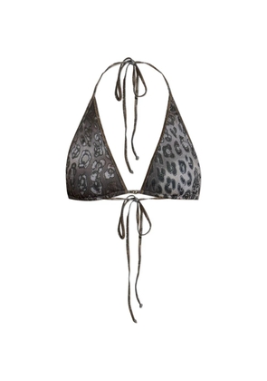 Diesel Corinne-Utlt printed triangle bikini top - Grey