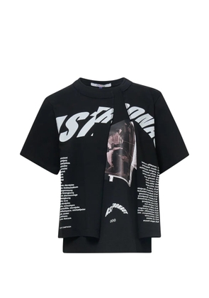 Ordinary Couture Code astronaut print T-shirt - Black