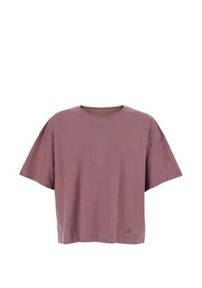 Vivienne Westwood embroidered T-shirt - Purple