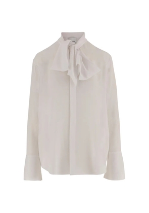 SA SU PHI bow-detail shirt - White